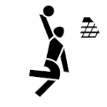 Sportart repräsentierendes Piktogramm