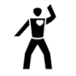 Sportart repräsentierendes Piktogramm