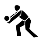 Sportart repräsentierendes Piktogramm